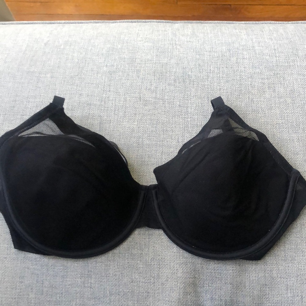 DKNY Black Mesh Bra